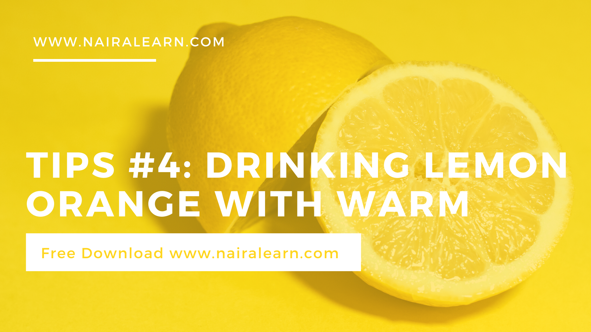 drink lemon orange with warm water