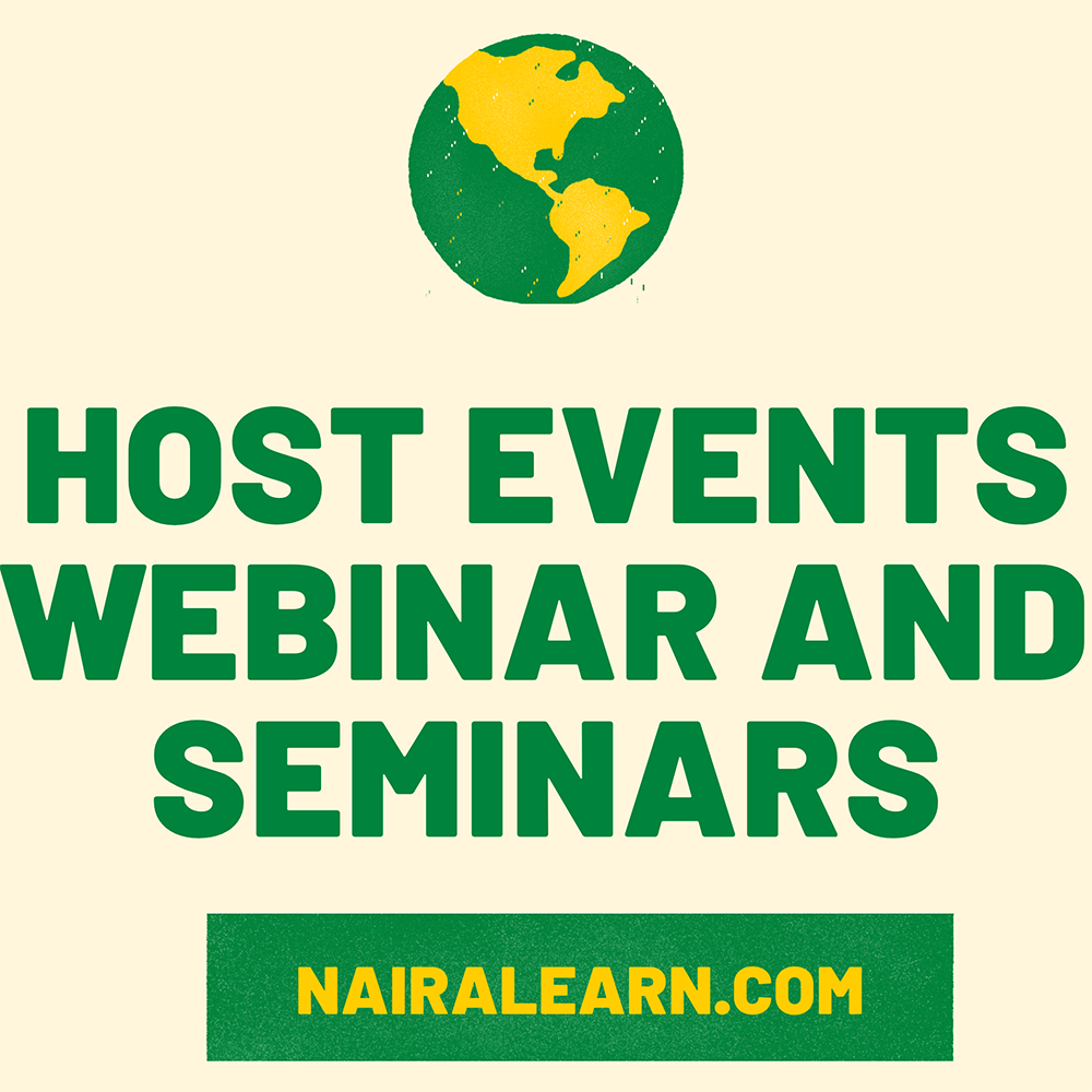 Host Events Webinar and Seminars